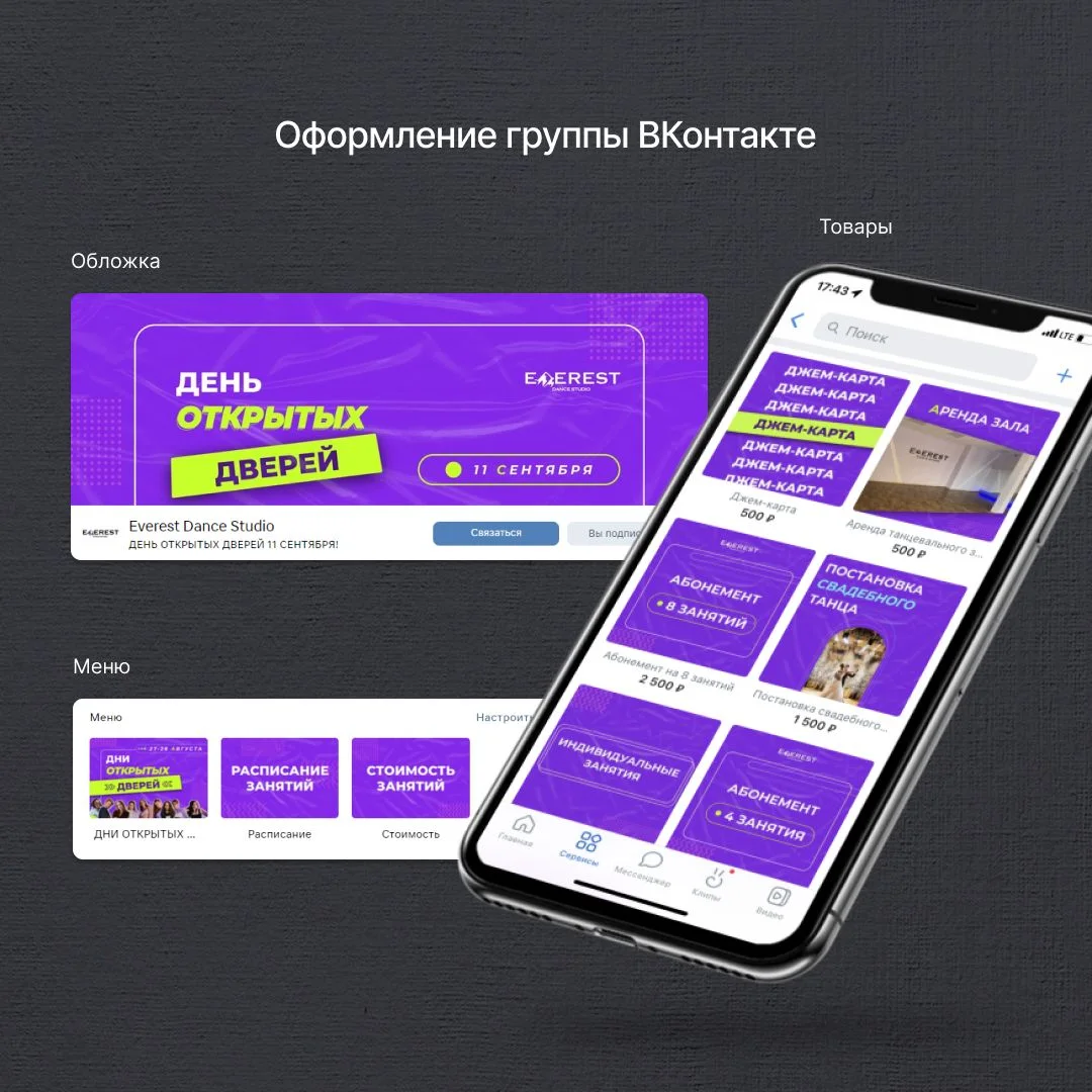 Оформление группы ВК | Танцы, Карта, Социальные сети