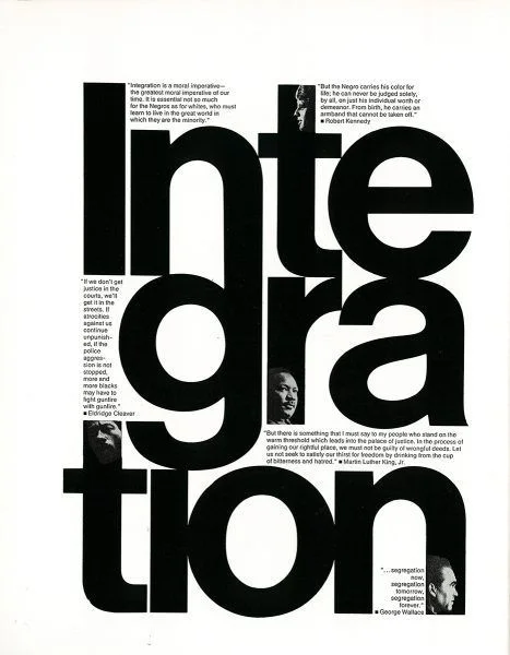 Black and White Typography Poster: Into the Gray Nation | Typography inspiration for magazines, Announcement graphic des