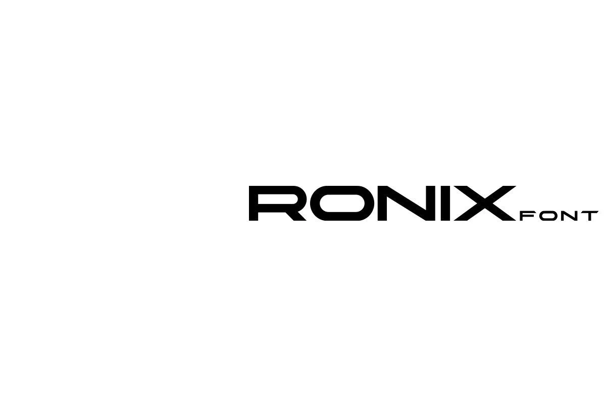 Ronix Font, a Sans Serif Font by Sentavio | Car brand font, Modern automotive logo, Robex futuristic font