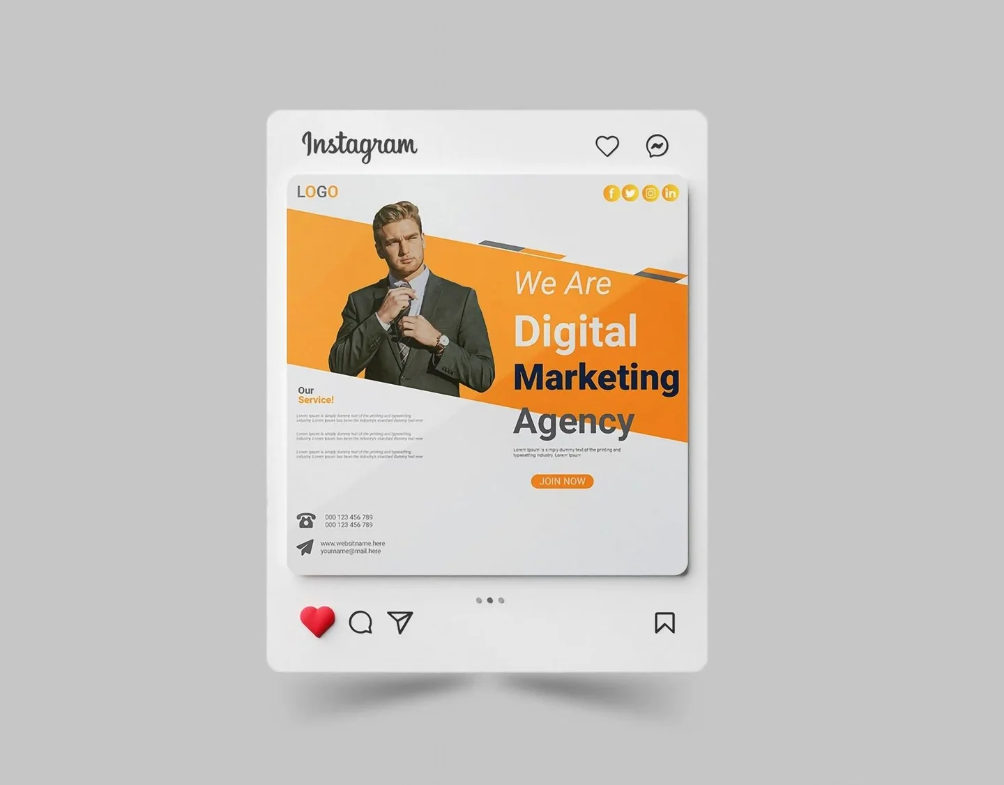 Business social media post template | Instagram story design creative advertising template, Instagram business templates