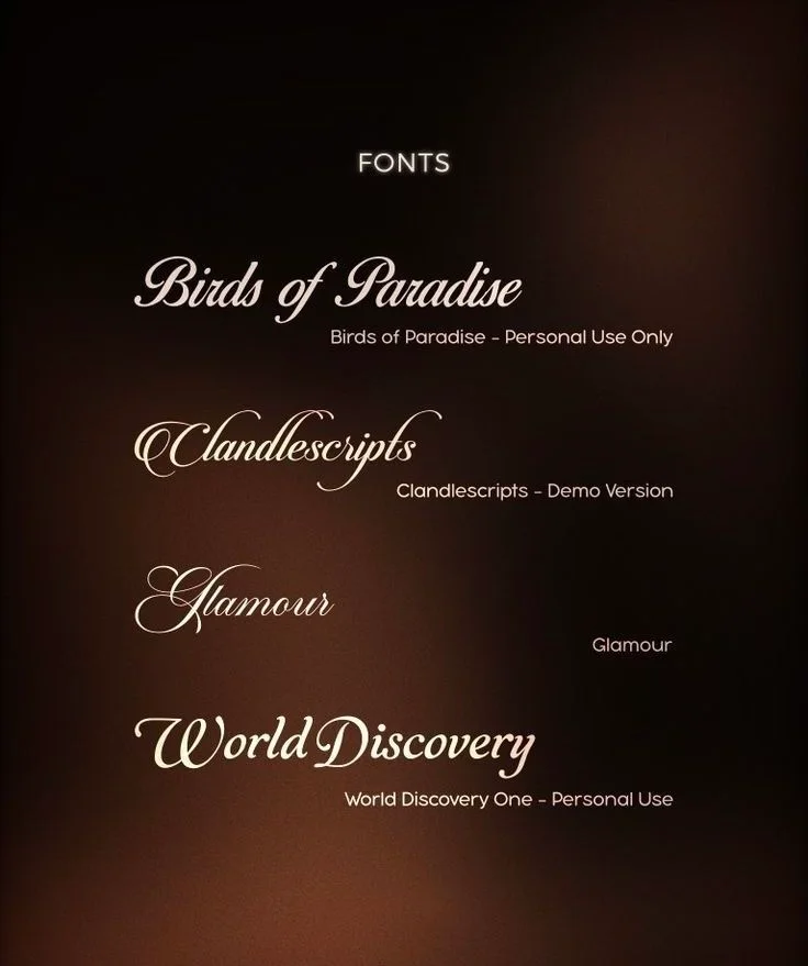 Elegant script font type | Classic script typography, Fonts to use for edits, Fonts for branding