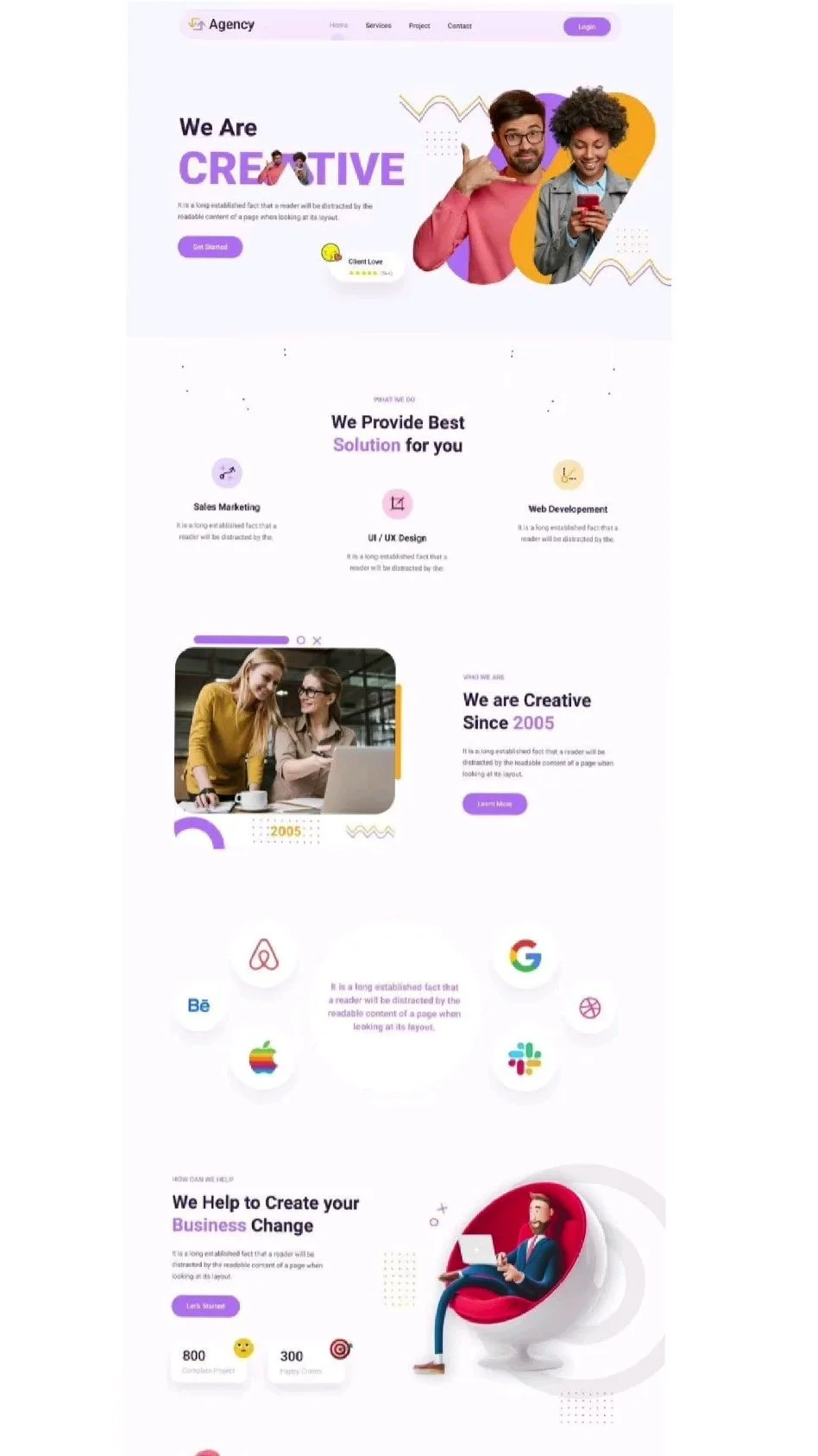 Website design : landing page design | Interior design website templates, Layout portfolio, Habbo hotel