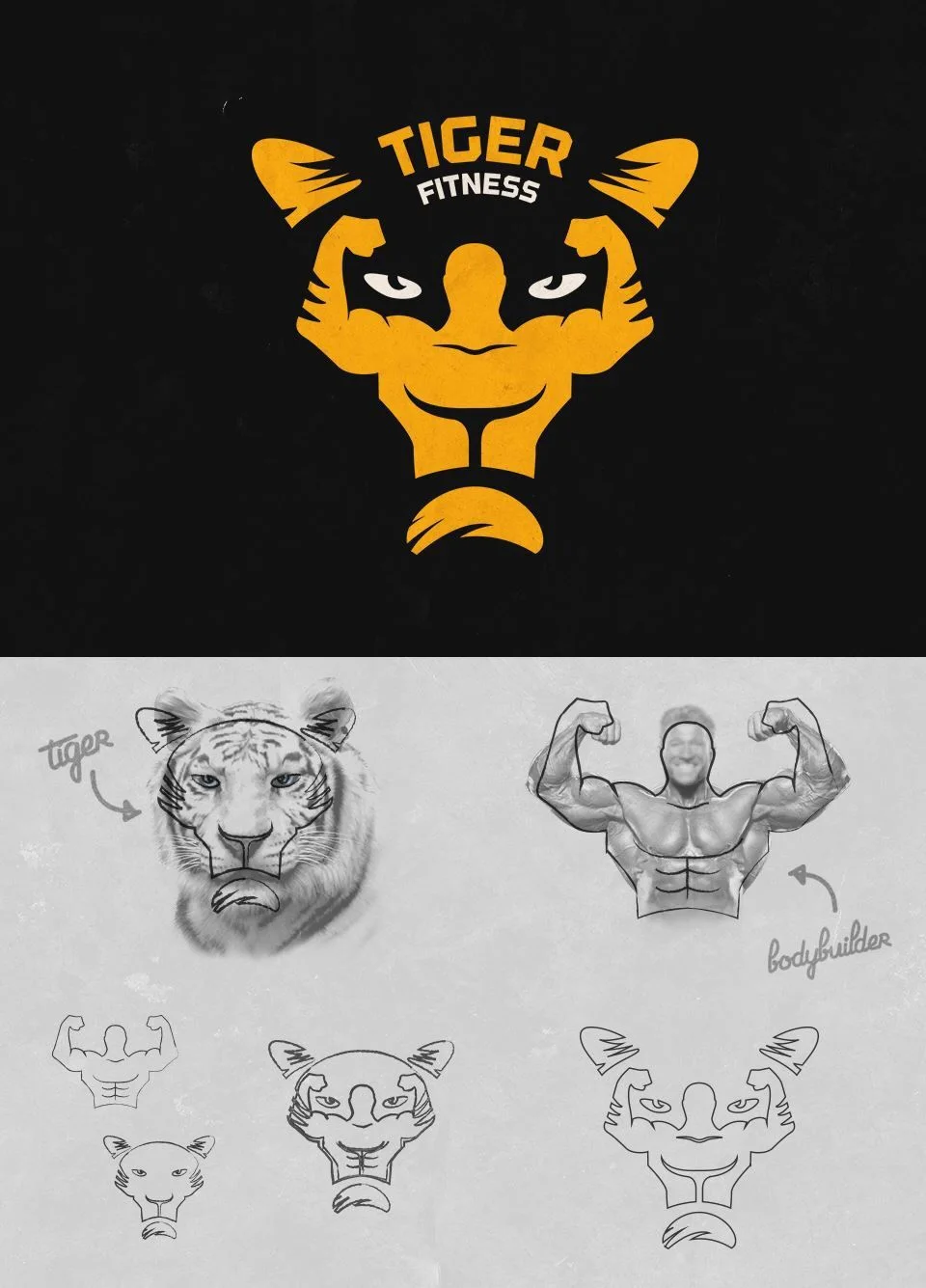Daily Inspiration #1755 - Graphic Design Logo | Logo for a tiger, Tiger logo design sketches, Lion logo for gym