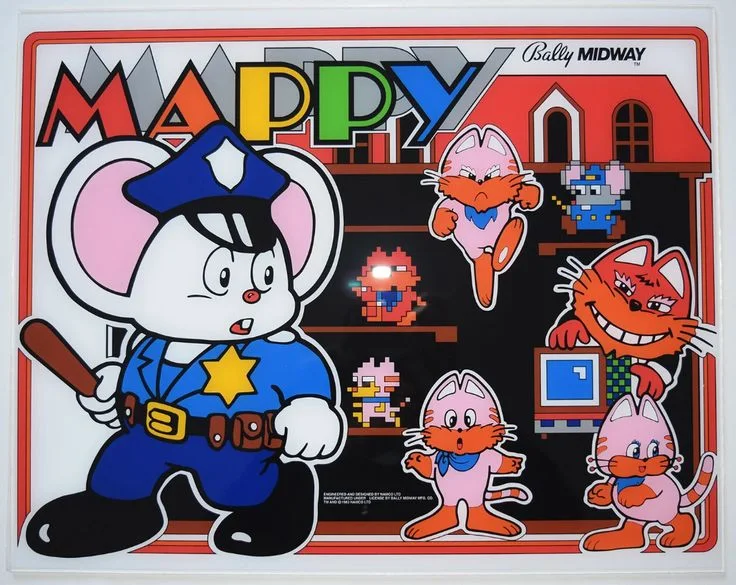 Mappy Arcade Game Logo - Fonts In Use | Vintage arcade game art, 80s arcade game characters, Vintage arcade game graphic