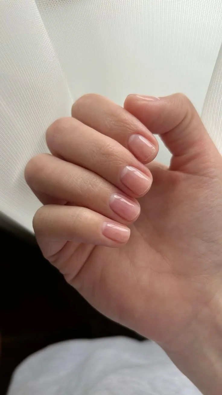 «Маникюр без маникюра» - главный тренд в нейл-индустрии 2026 года 💅 | French manicure short square, French nail ideas s