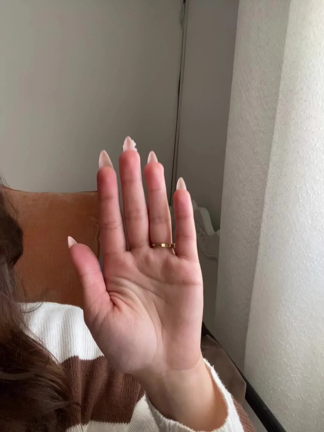 +20 cut Inspired Summer Nail in 2026 | Mani in cursive, Hand showing off nails, Summer nails 2025 with thumb