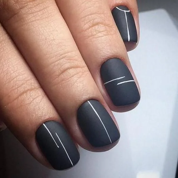 Современный городской стиль и новые сочетания — LadySovet | Black manicure ideas short nails, Short black nails ideas ma