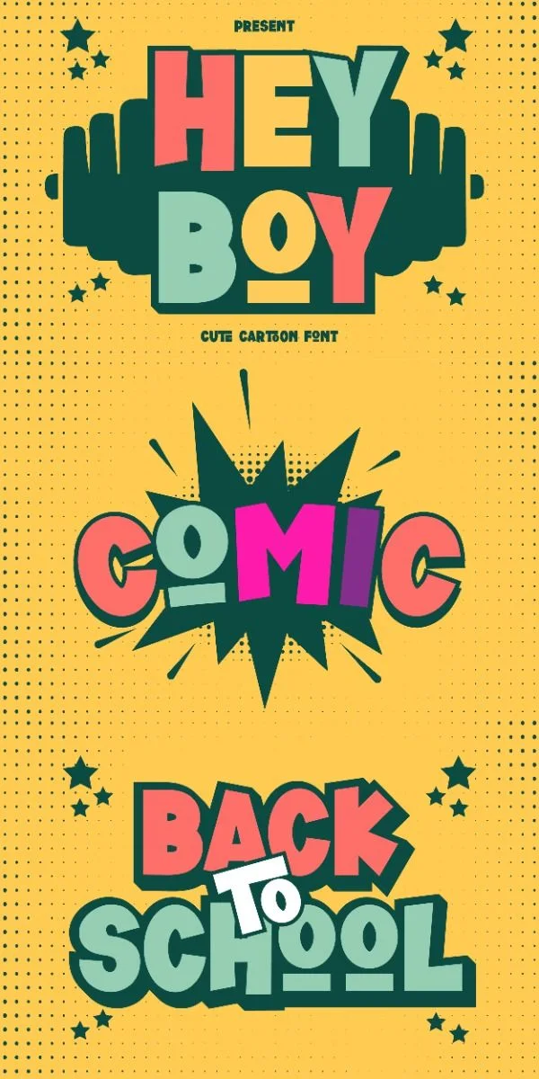 Hey Boy Font | Free graffiti fonts, Boy fonts, Comic font