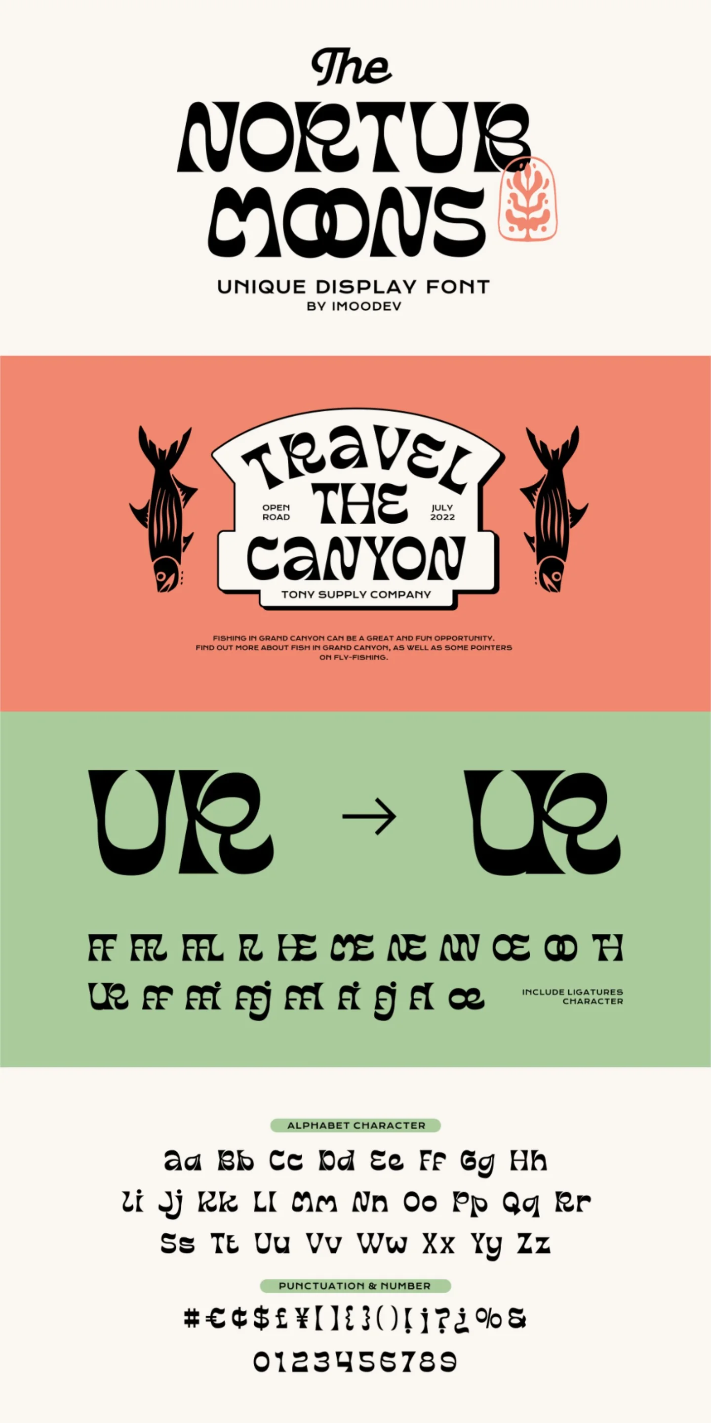 Nortub Moons - Psychedelic Display Typeface | Groovy font, Typeface design, Unique display