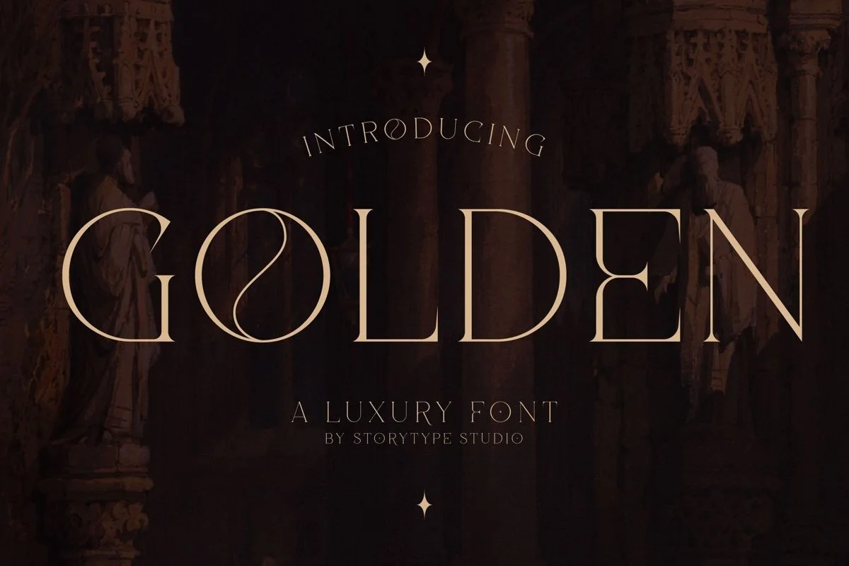 Gold font style | Gilded font, Luxury fonts, Elegant fonts